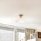 Designers Fountain Leena 14 in. 1-Light Brushed Gold Modern Semi Flush Mount with Clear Glass Shade for Bedrooms D307M-SF-BG - alternate 5